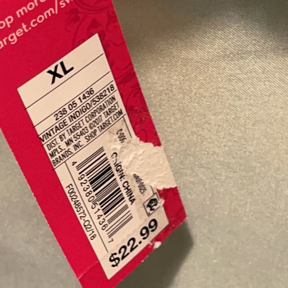 NWT HIGH NECK CROCHET STYLE TANKINI TOP SZ XL - Picture 6 of 10